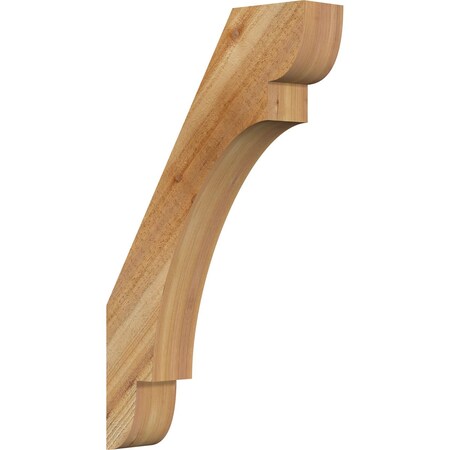 Ekena Millwork 4"W x 18"D x 30"H Olympic Rough Sawn Knee Brace, Western Red Cedar BRC04X18X30OLY00RWR
